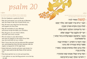 Psalm 20 Prayer For The Sick